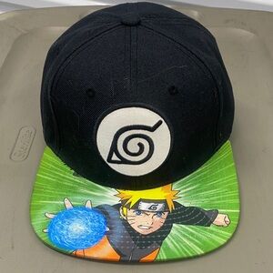 Anime Design Black and Green Cap